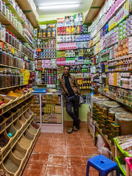 Retail and Stores: well-stocked aisle in a neighborhood store